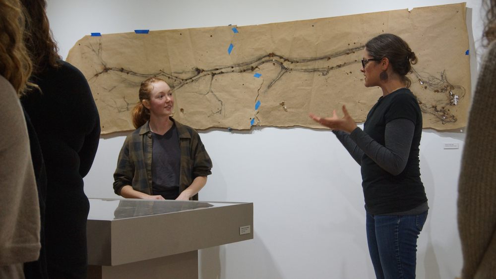 Students in ART392 collaborate in curating a solo exhibition for nationally prominent local artist
